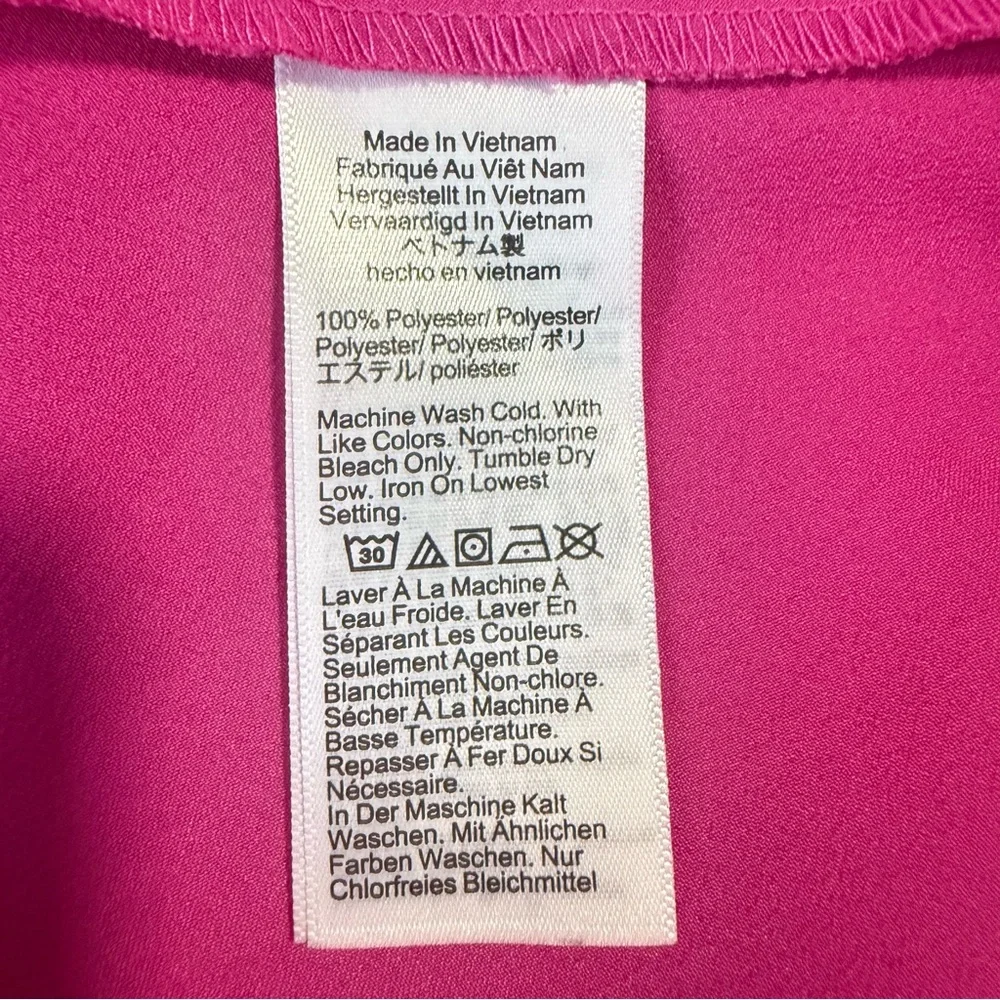 J. Crew Long Sleeve Bell‎ Cuffs Size 2X Fuchsia